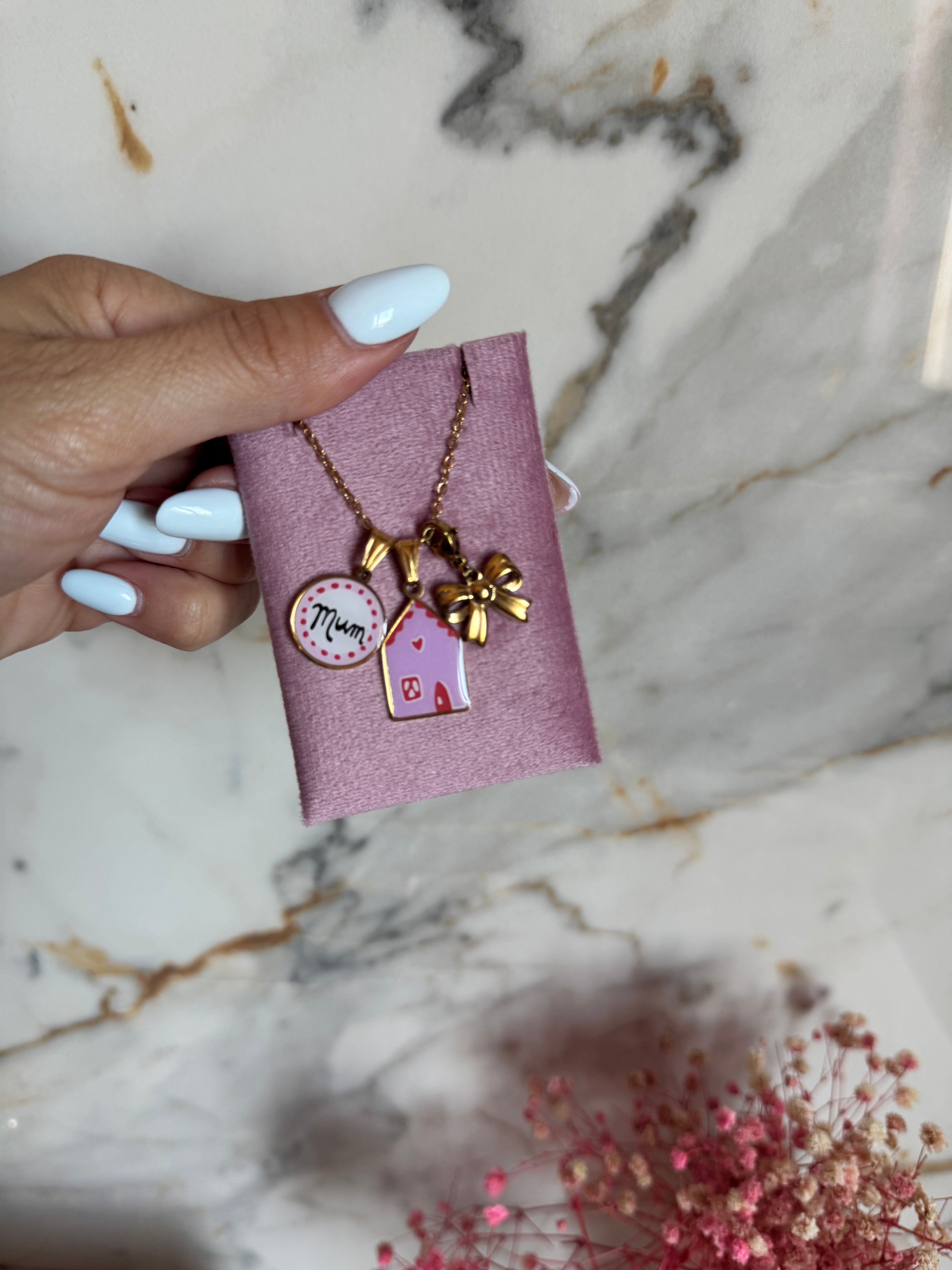 Collana Targhetta Mum
