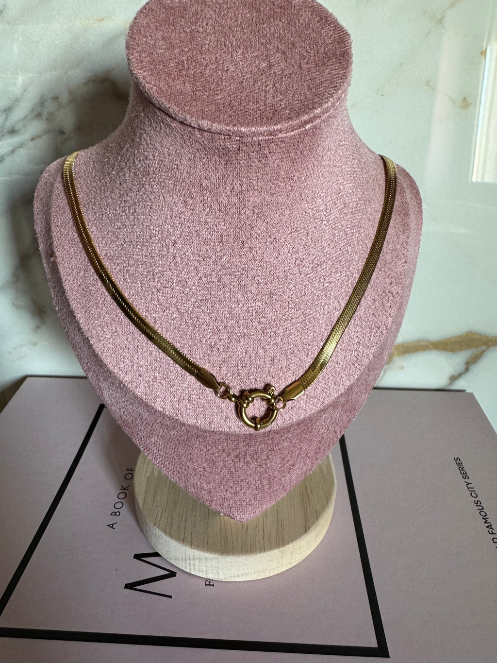 Collana Snake Moschettone