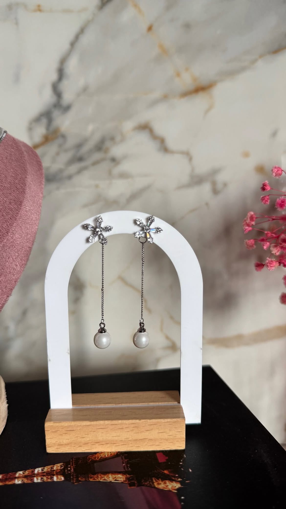 Orecchini Flower Pearl