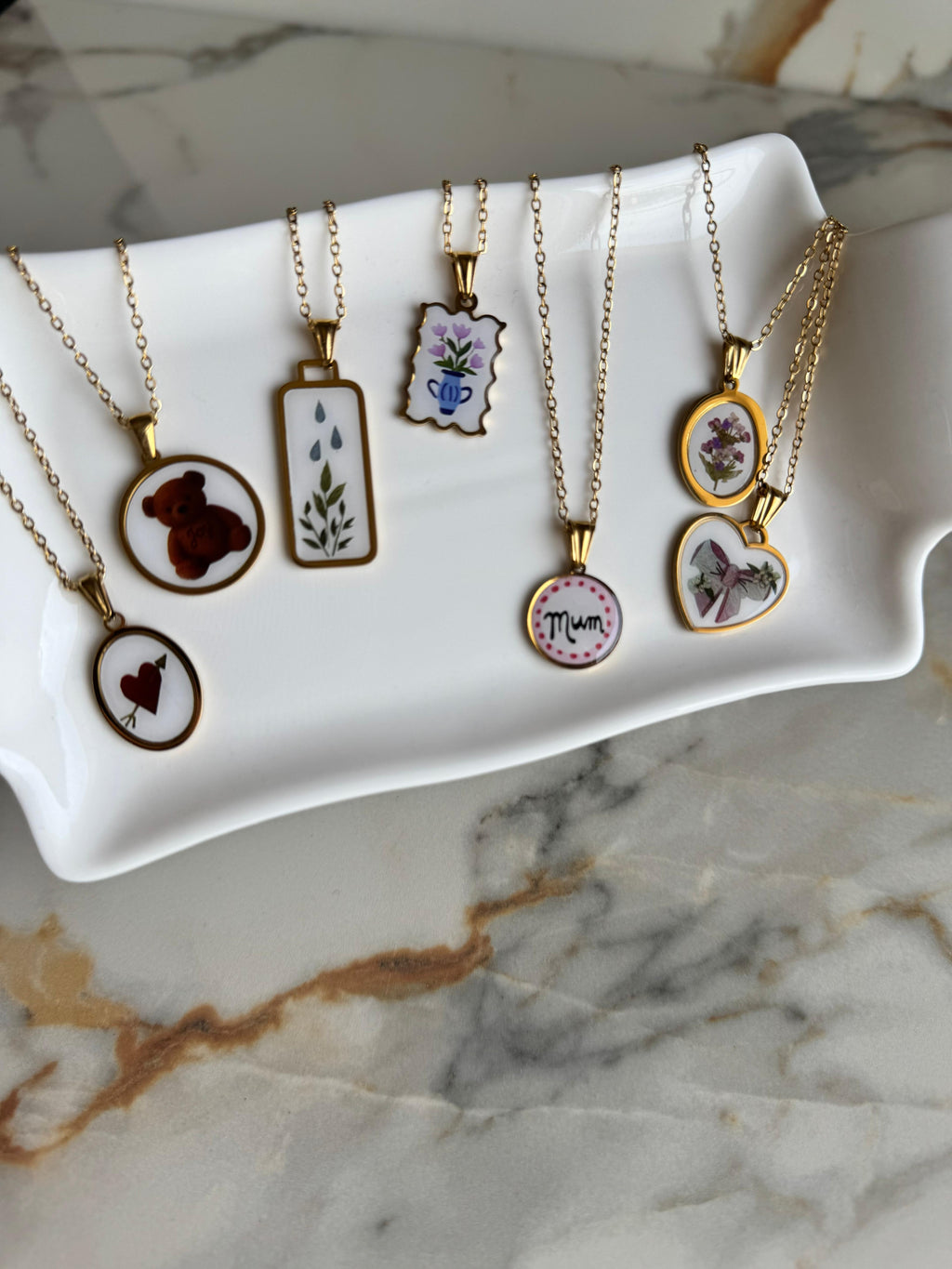Collana Targhetta Mum