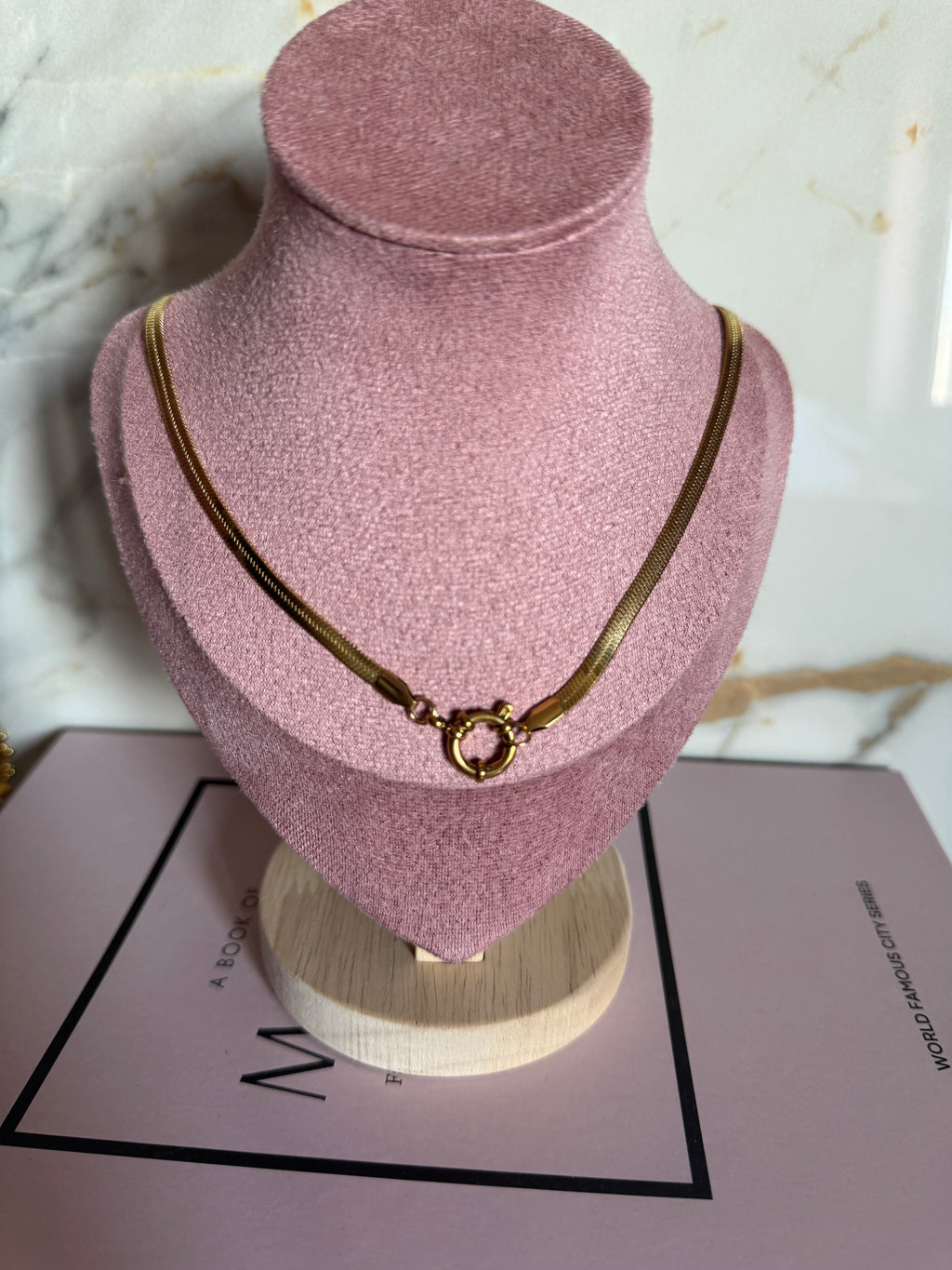 Collana Snake Moschettone