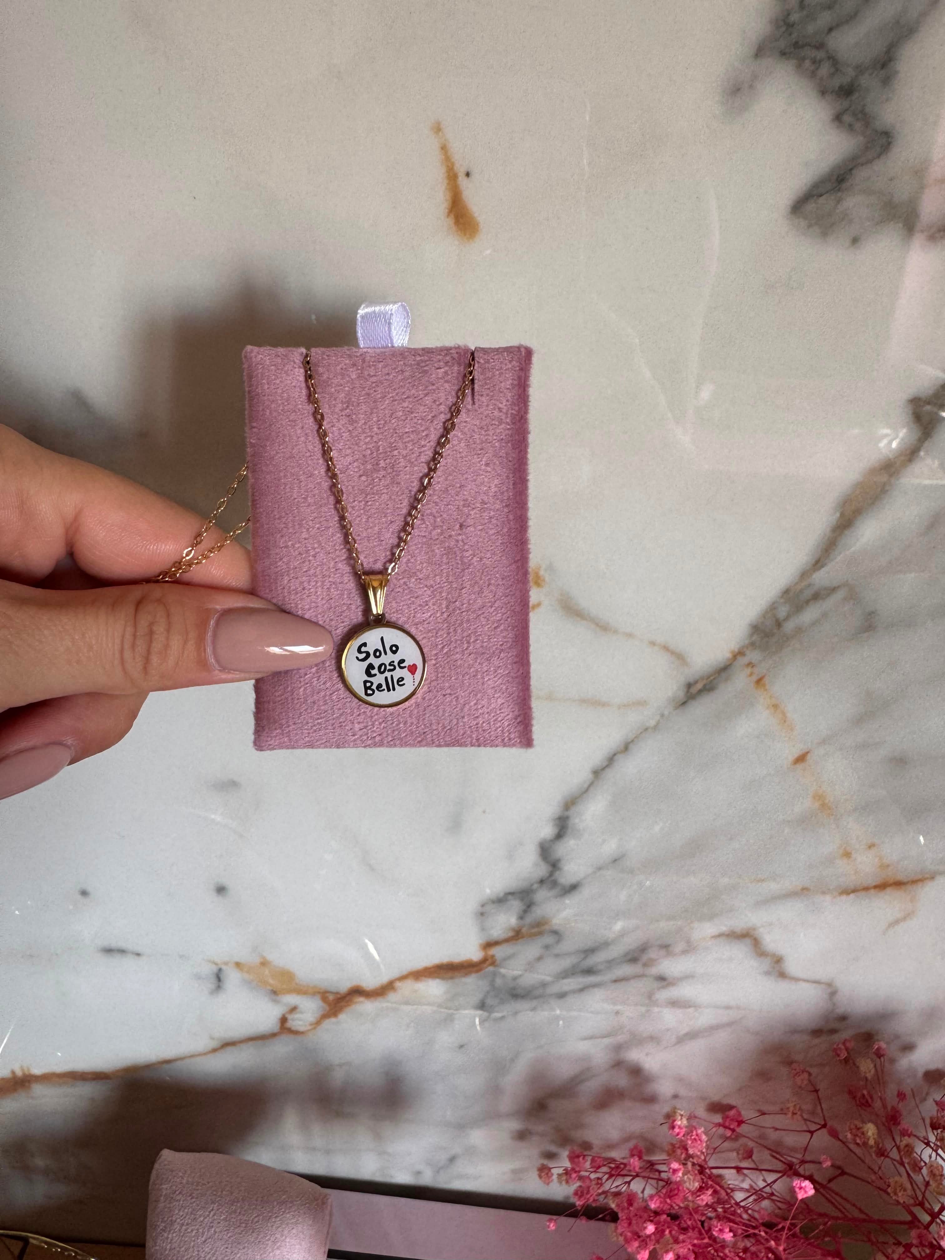 Collana Targhetta Solo cose belle