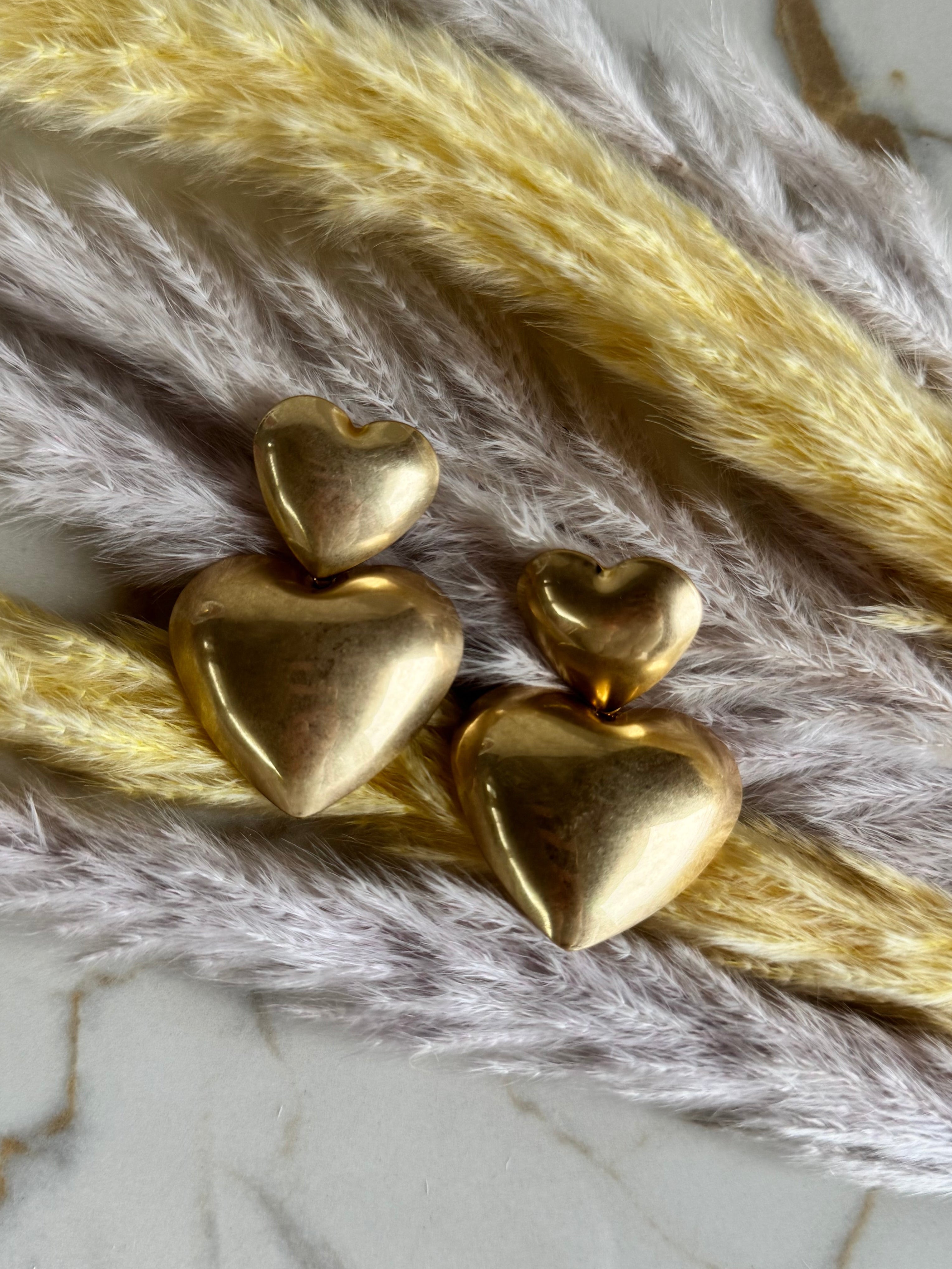 Orecchini Doppio Cuore