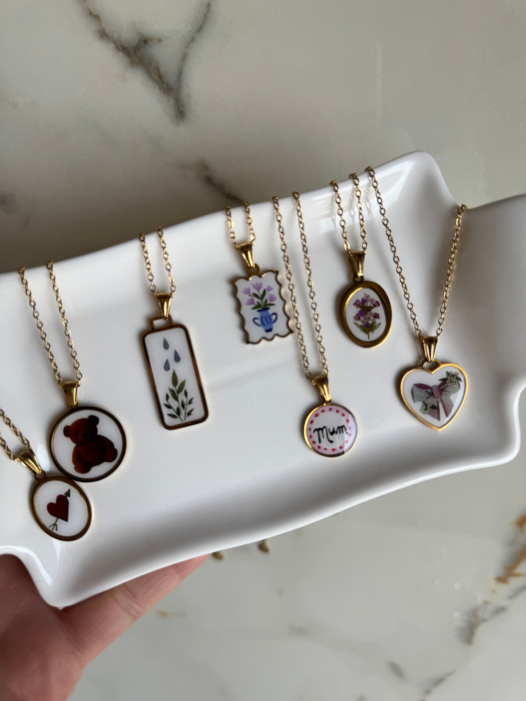 Collana Targhetta Cuore