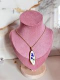 Collana Targhetta Fiori
