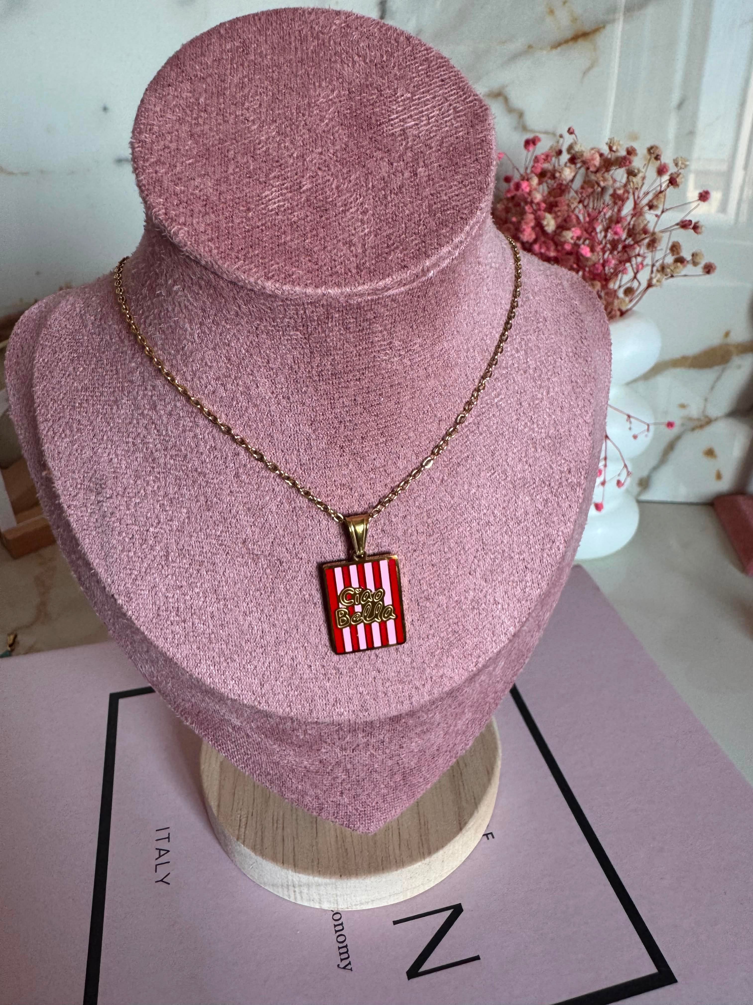 Collana Targhetta Ciao Bella