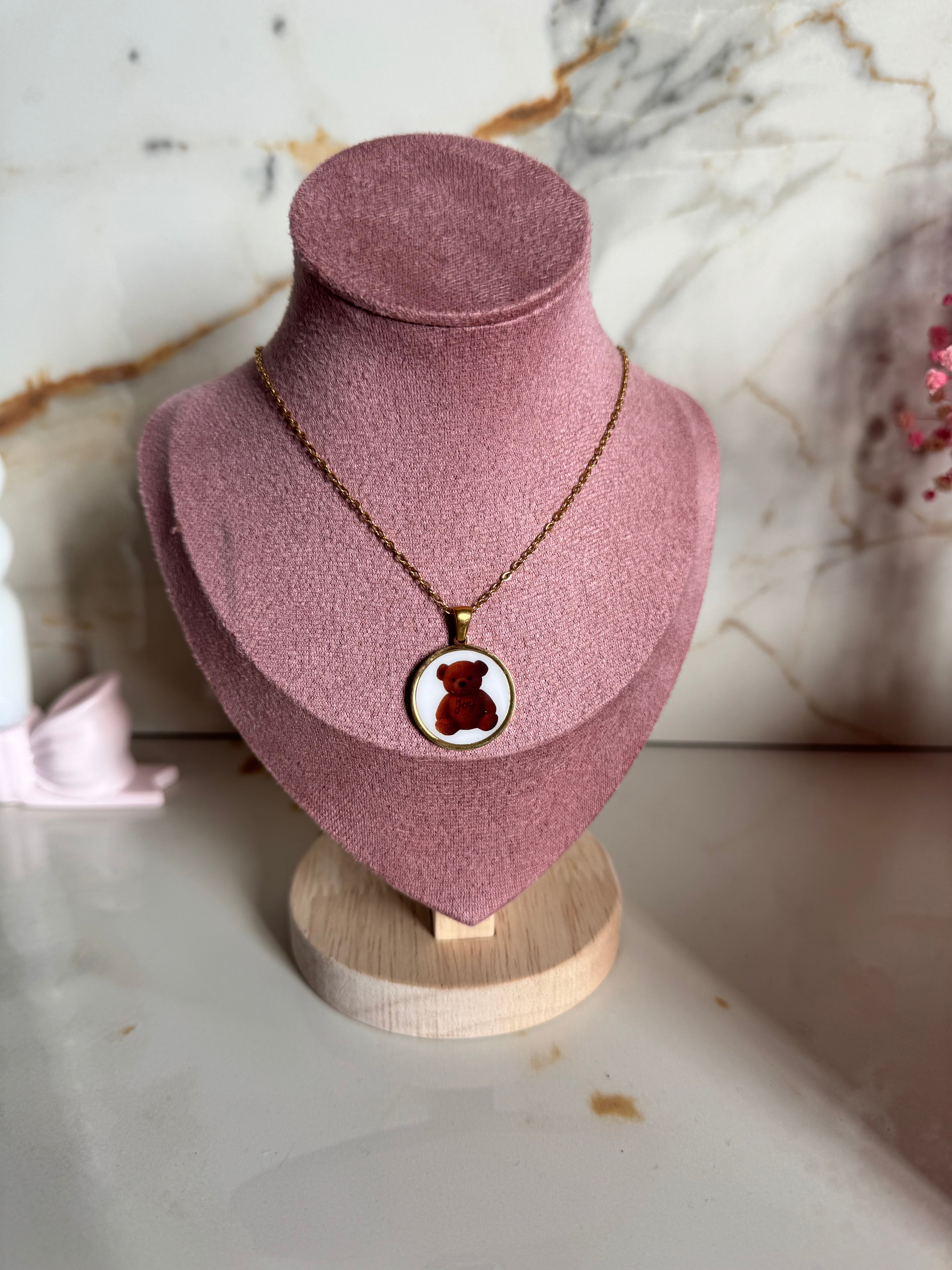 Collana Targhetta Bear
